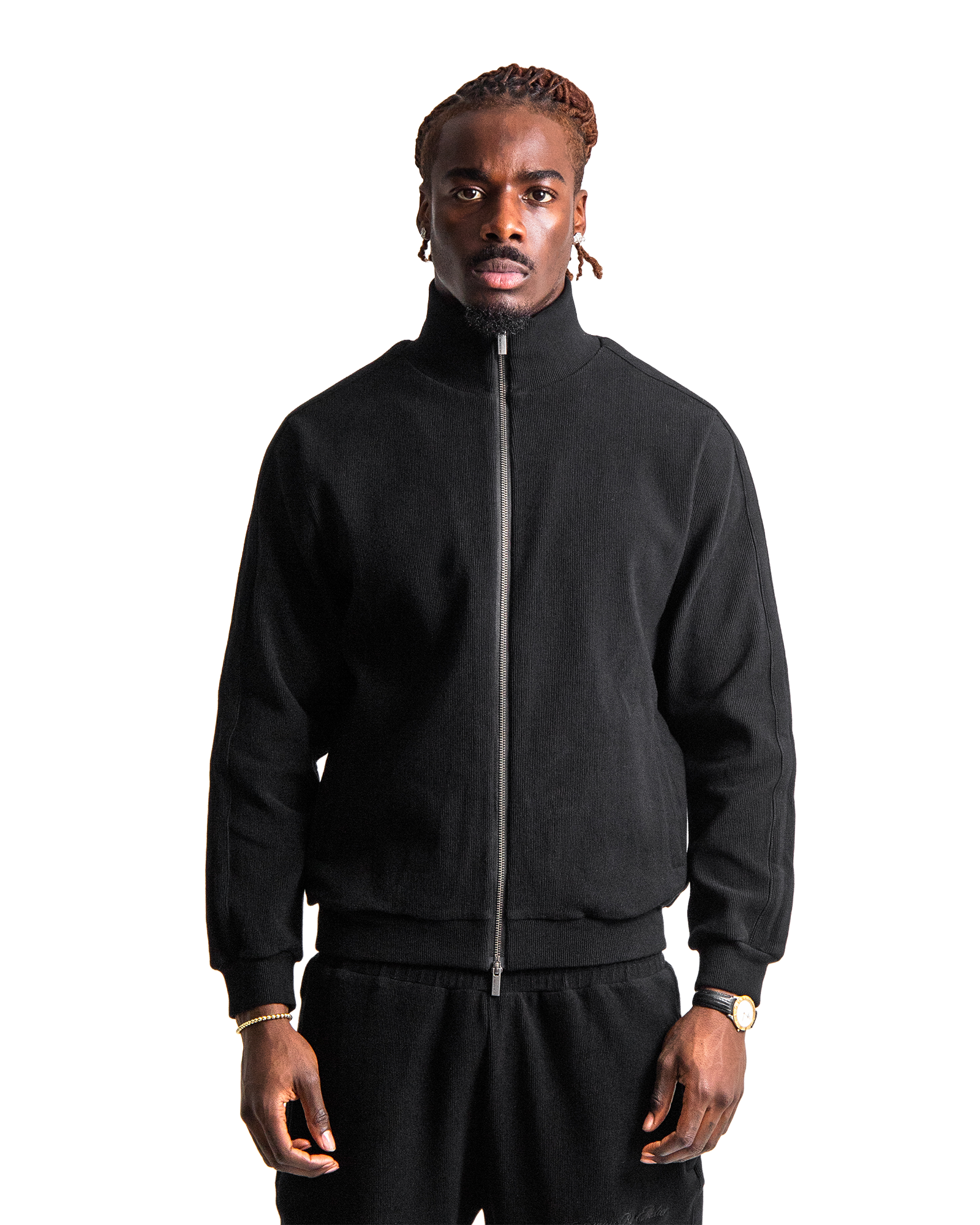 Ottoman Track Jacket - Jet Black