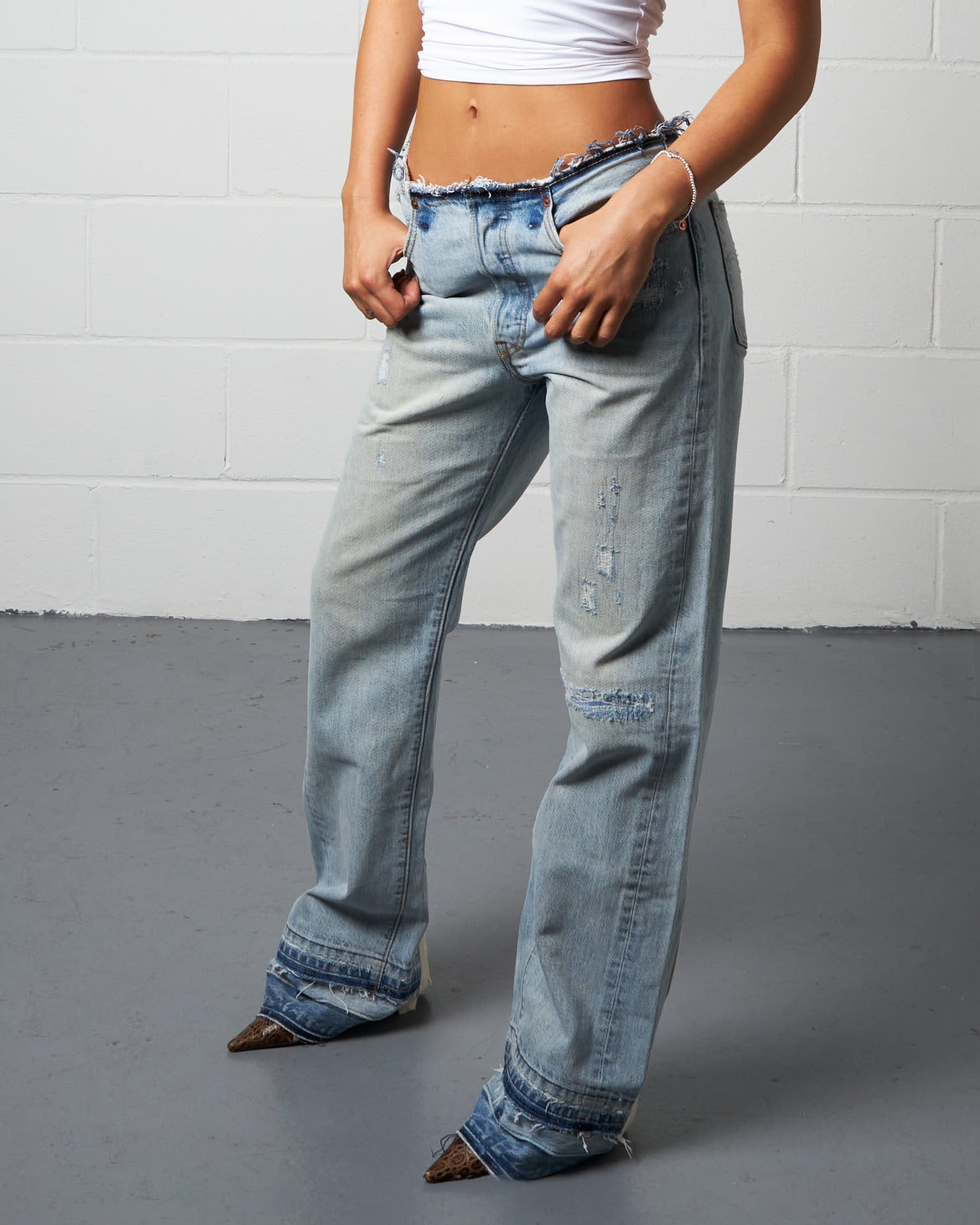 NO-WAIST TRASHER ARCH DENIM