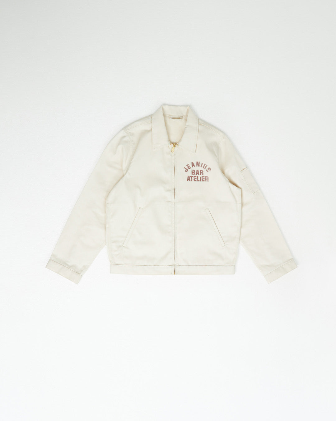 Varsity Jacket - Creme/ Brown