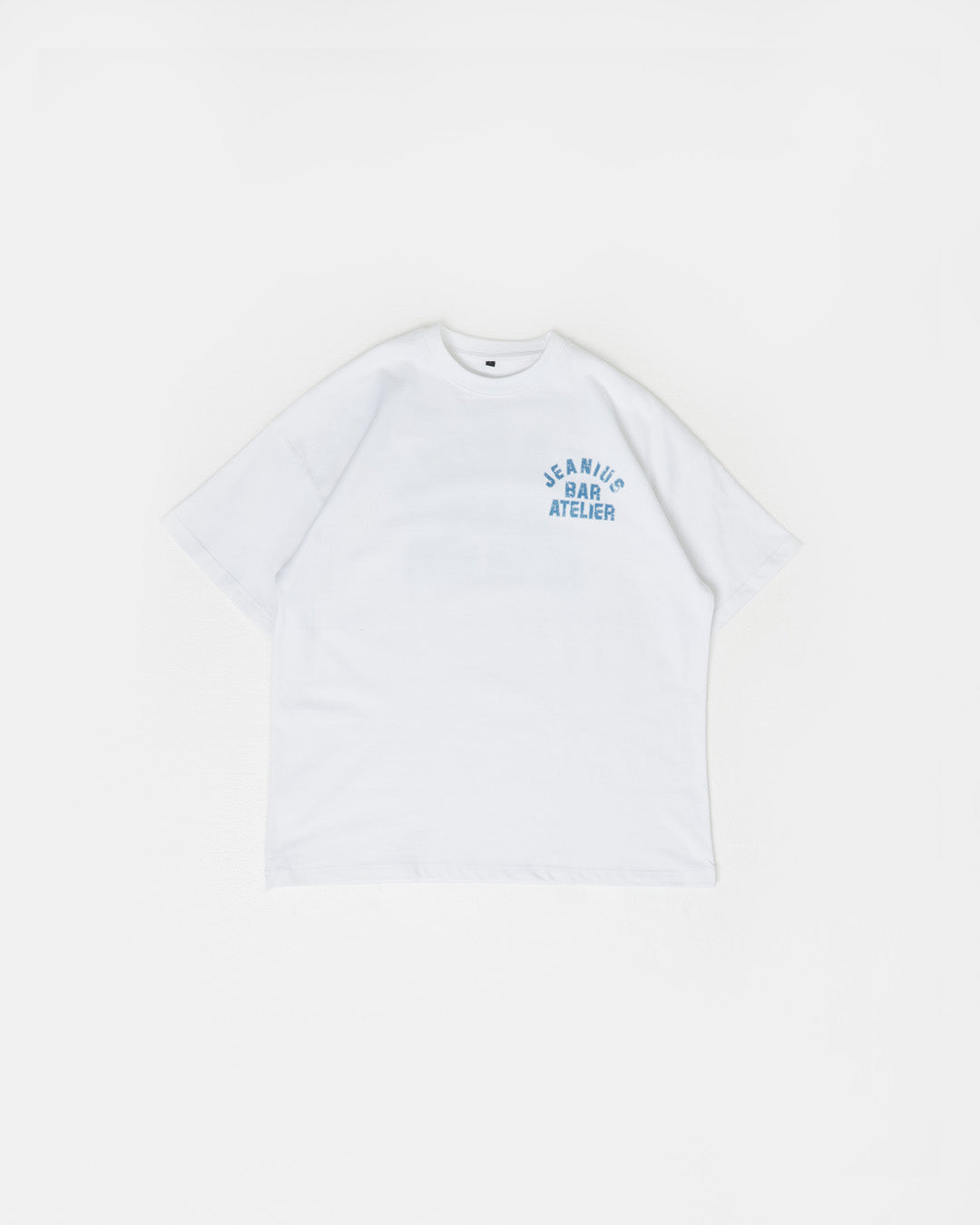 Varsity T-Shirt - White/ Sky Blue