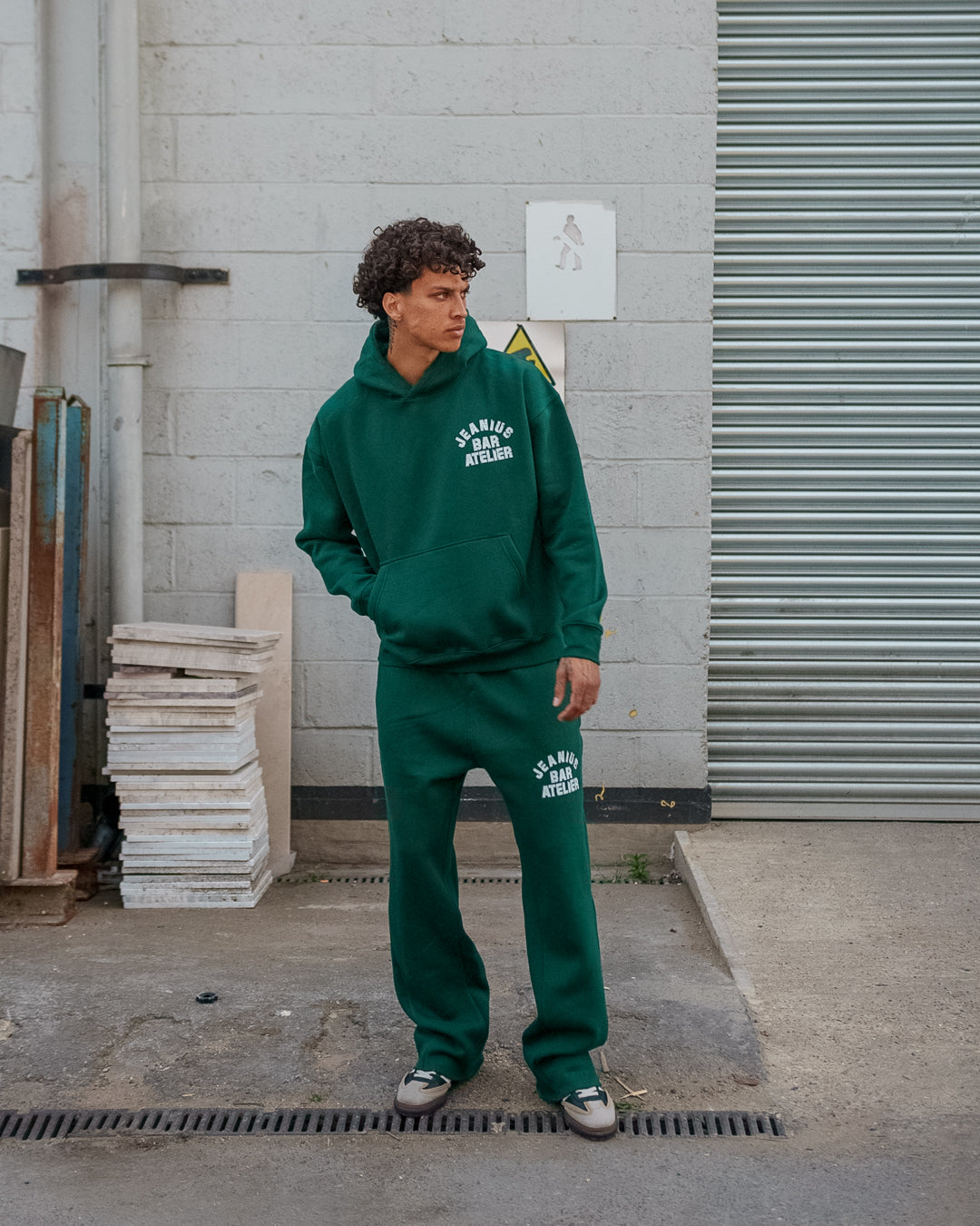 Varsity Jogger - Forest Green