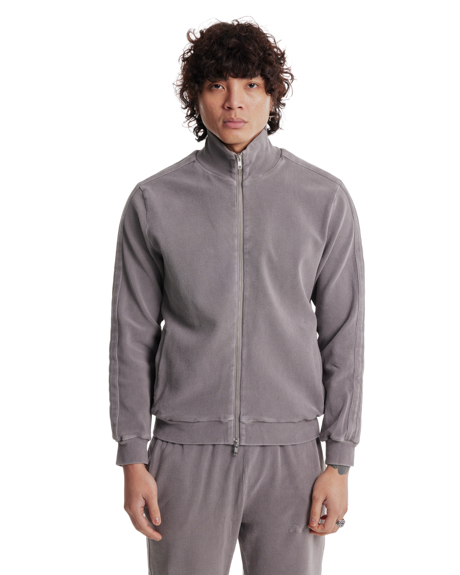 Ottoman Track Jacket - Concrete Grey