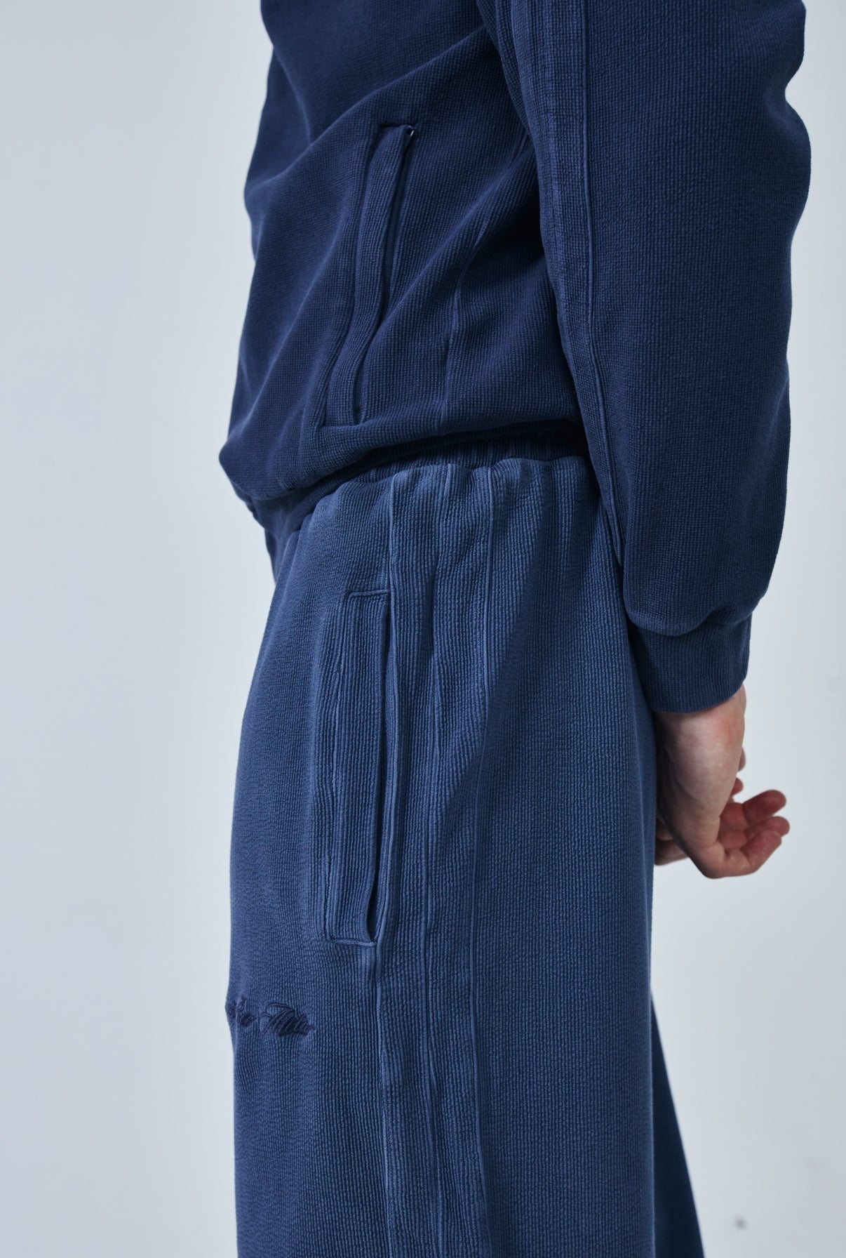 Ottoman Track Trouser - Wavy Navy