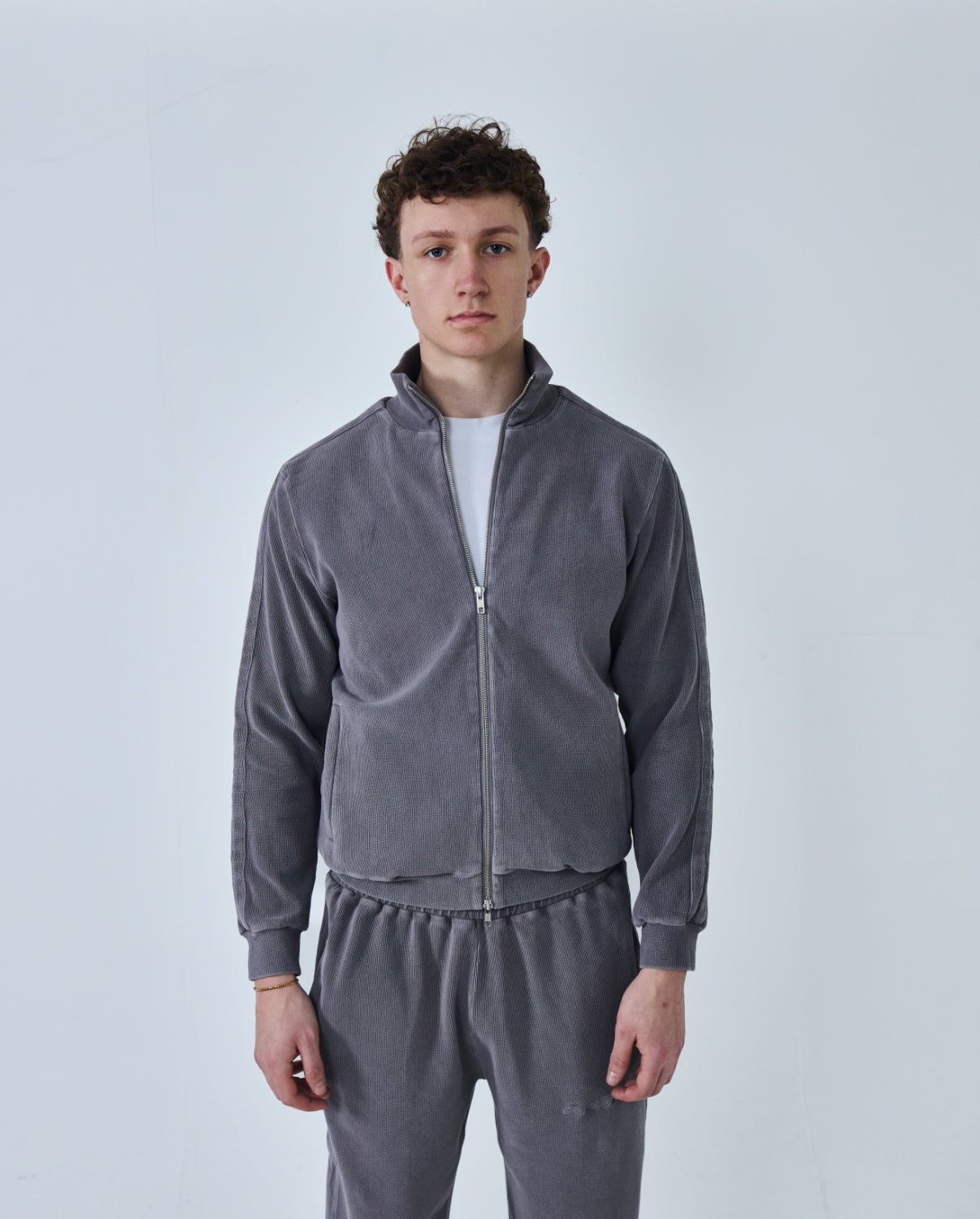Ottoman Track Jacket - Concrete Grey