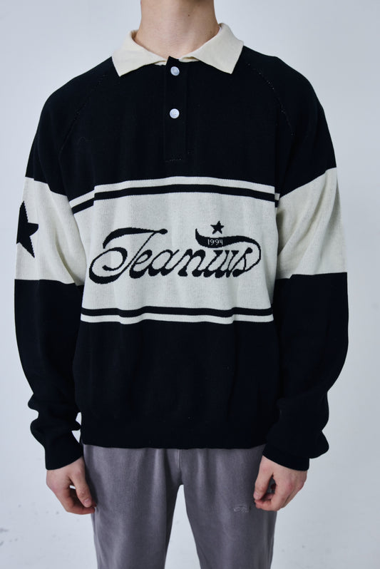 Jeanius Polo Knit Black