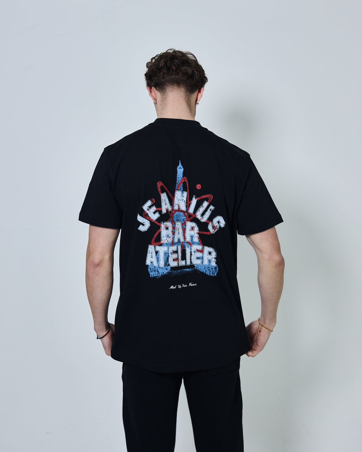 JEANIUS X MEET UP PARIS T SHIRT BLACK