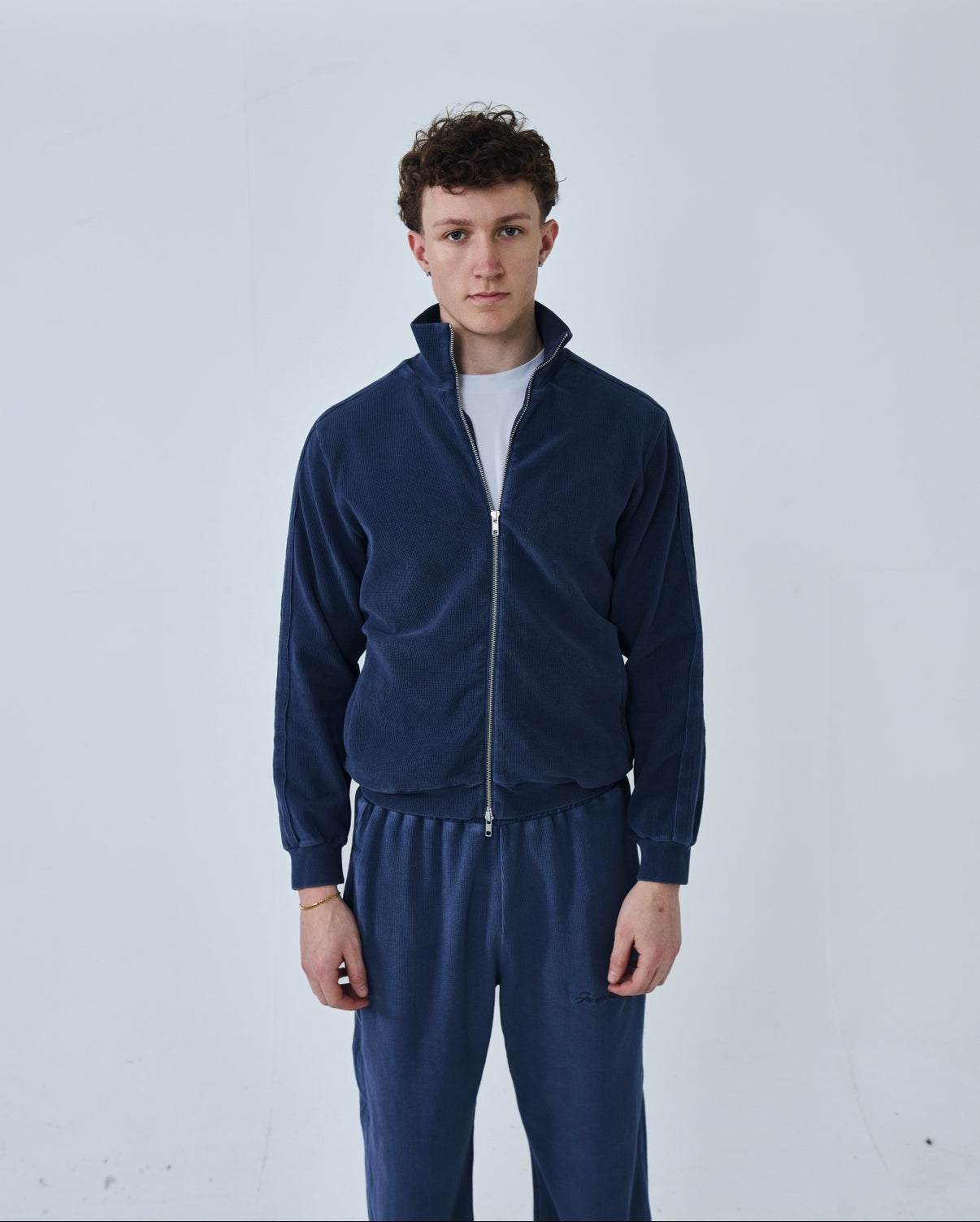 Ottoman Track Jacket - Wavy Navy