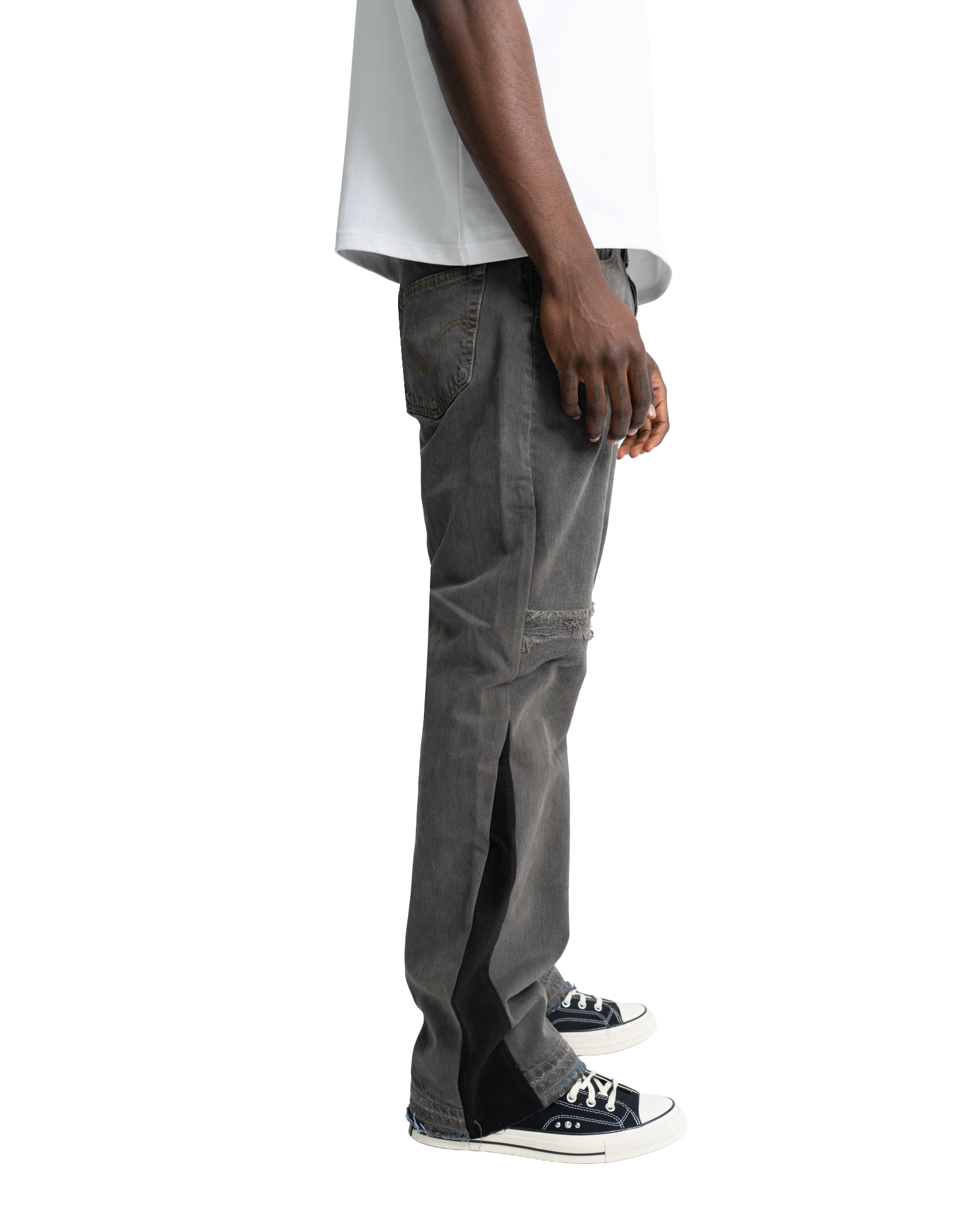 Flare Denim Charcoal