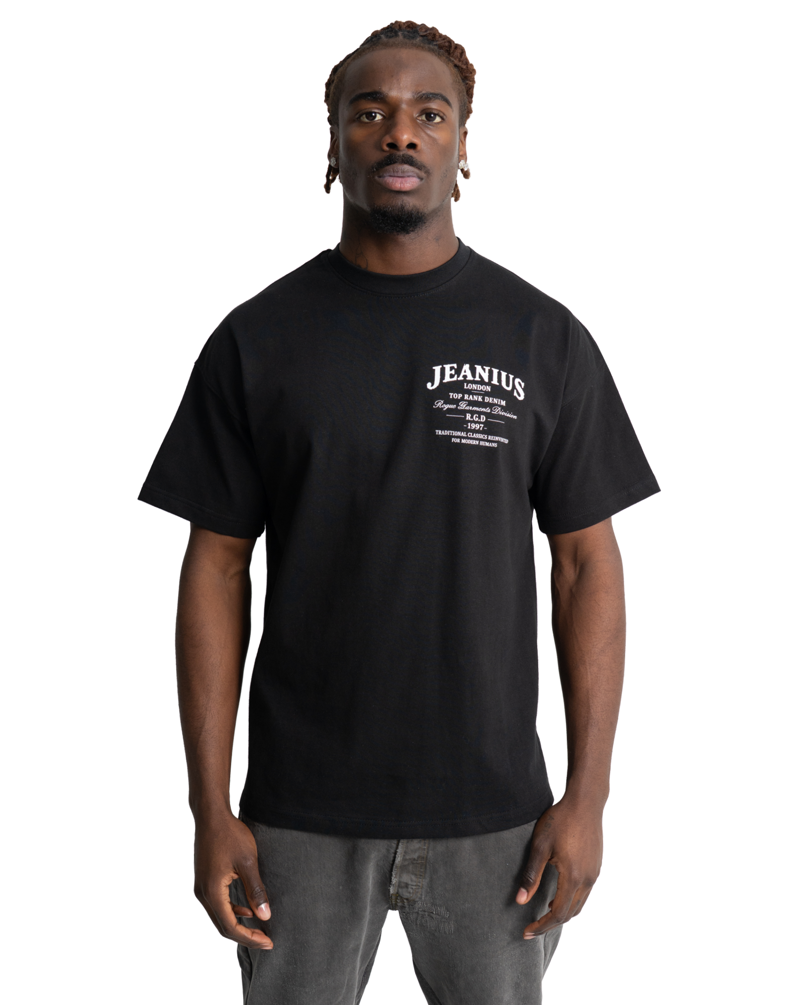 Top Rank T Shirt Black
