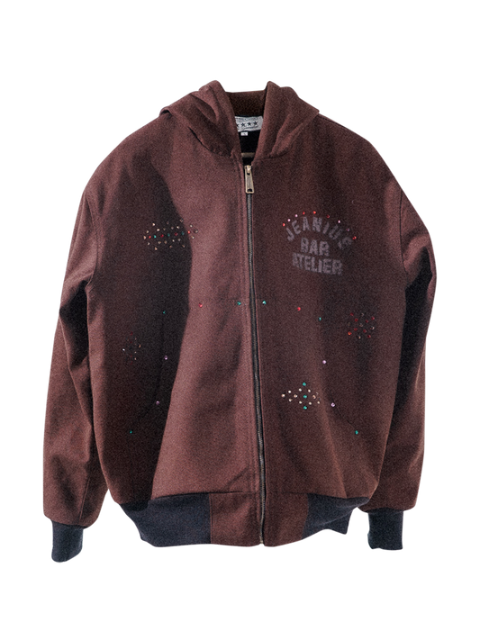 1of1 Militia Hooded Work Jacket Brown