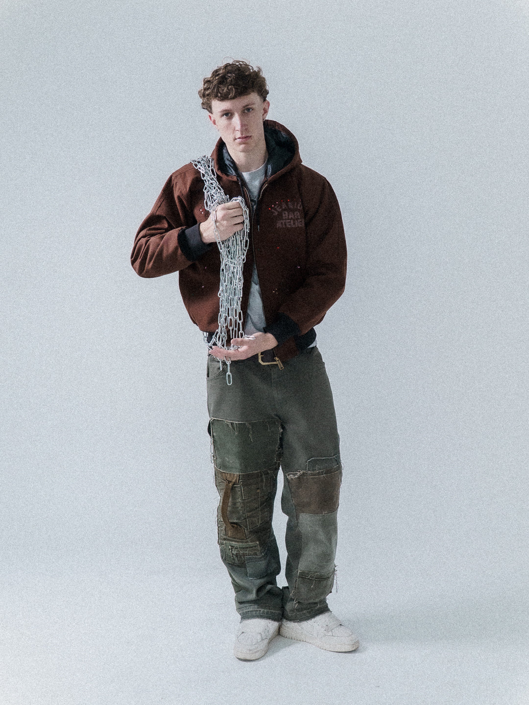 1of1 Militia Hooded Work Jacket Brown