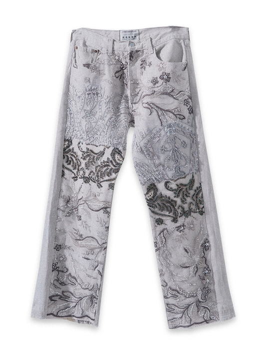 1of1 Stone Beaded Denim