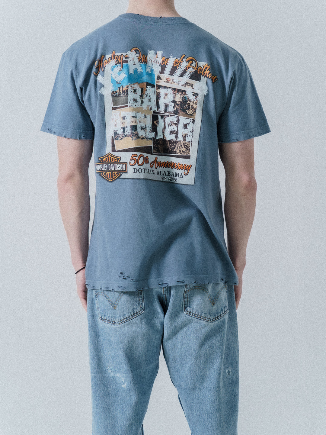 1of1 Patchwork T Shirt Blue Harley Alabama