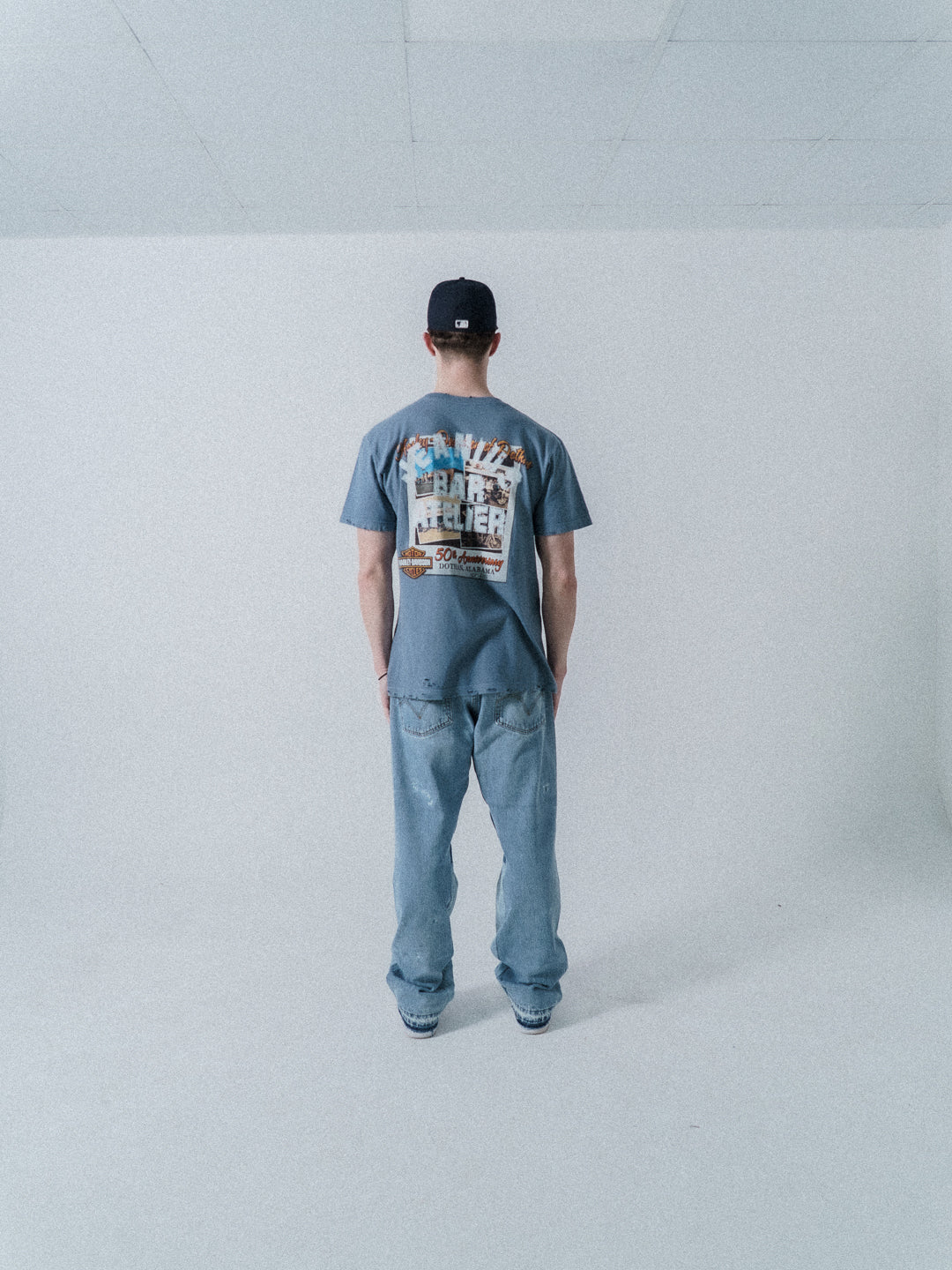 1of1 Patchwork T Shirt Blue Harley Alabama