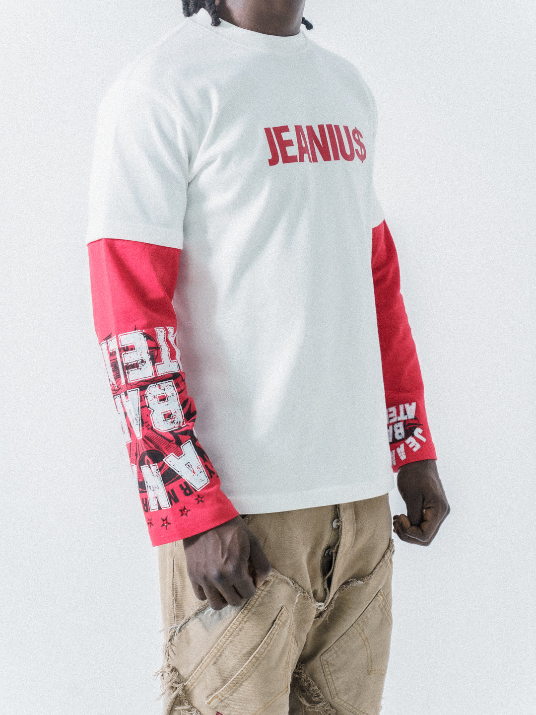 1of1 Patchwork T Shirt White Jeaniu$
