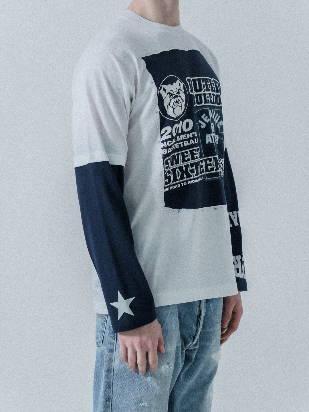 1of1 Patchwork T Shirt White Bulldogs