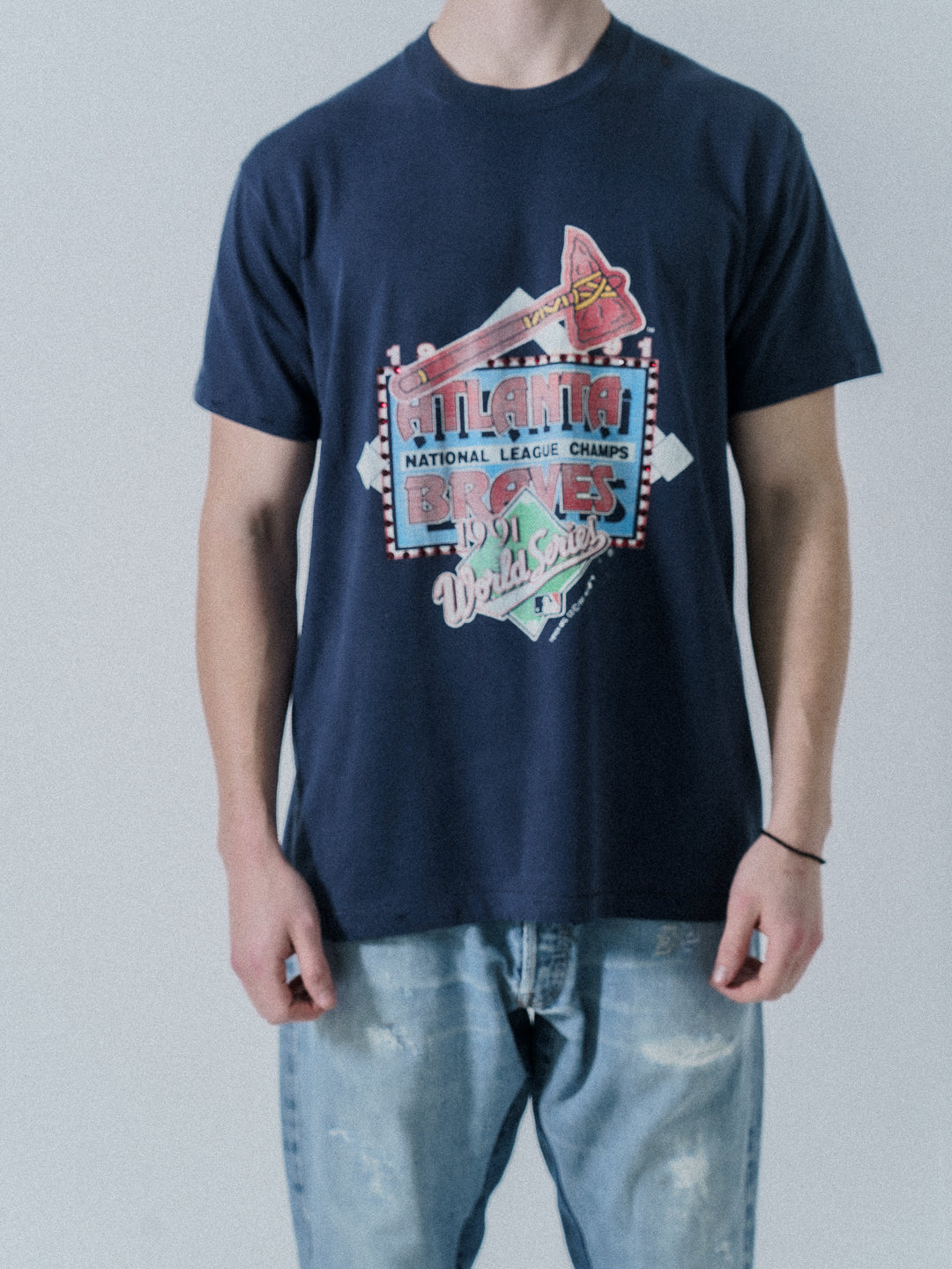 1of1 Patchwork T Shirt Blue Atlanta Braves