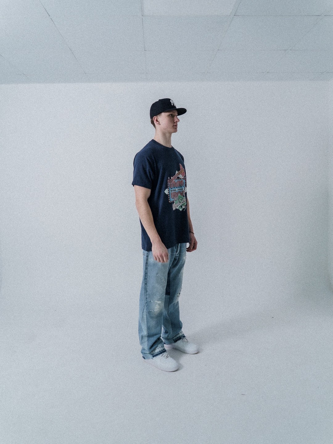 1of1 Patchwork T Shirt Blue Atlanta Braves