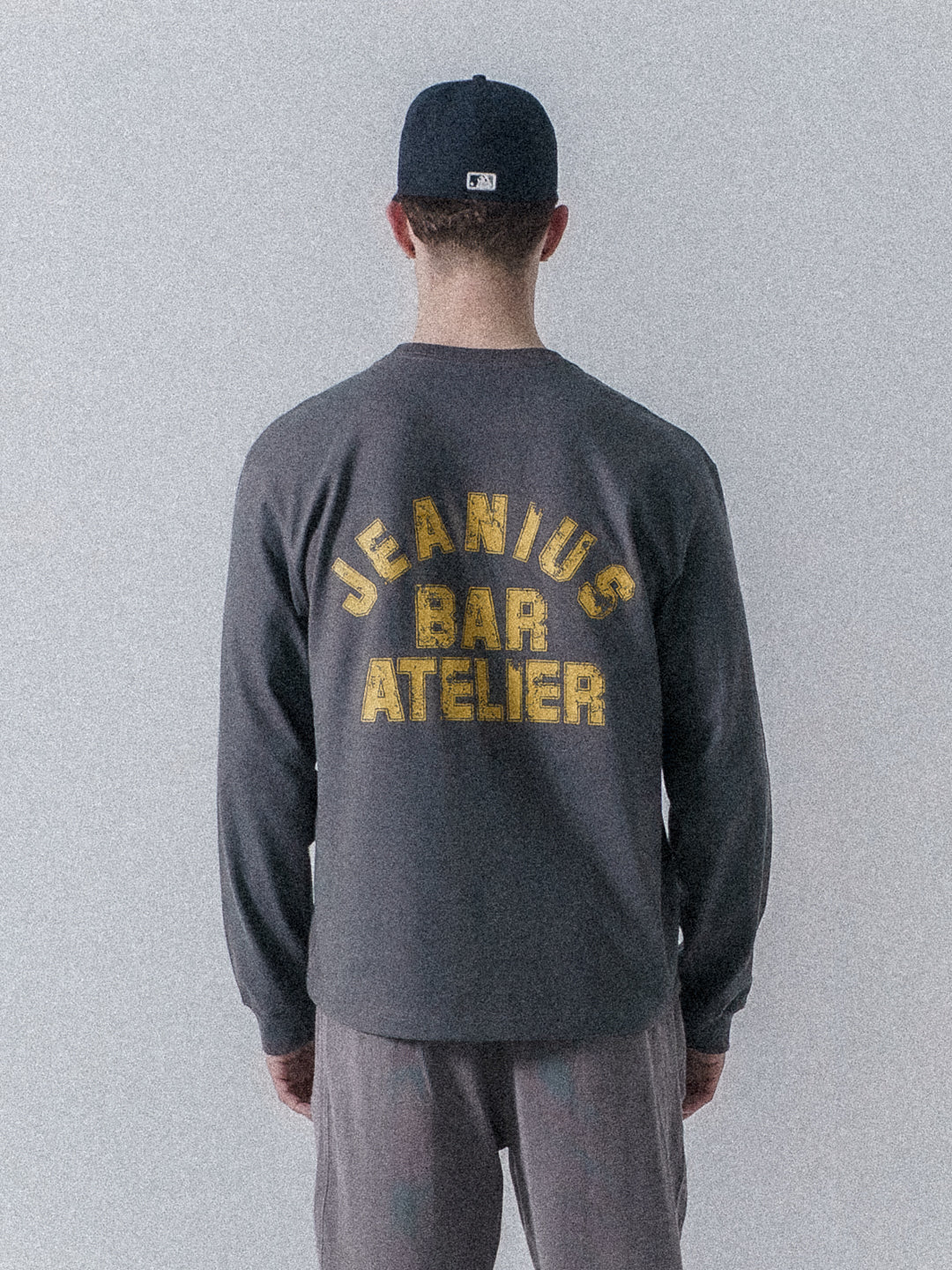 Varsity Long Sleeve Grey & Yellow