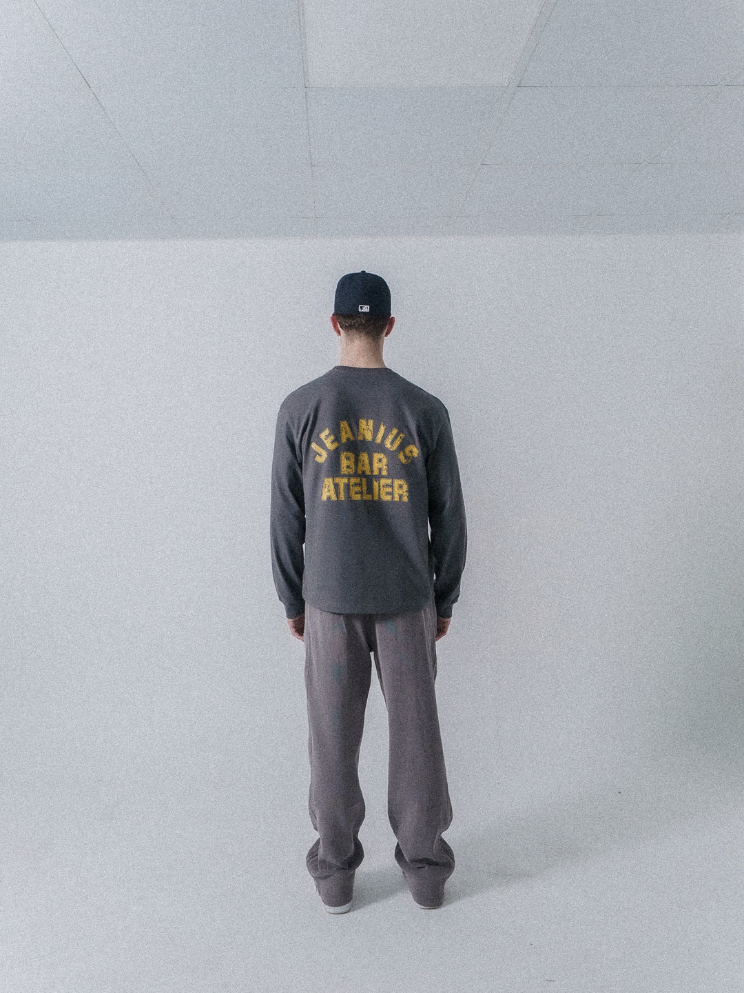 Varsity Long Sleeve Grey & Yellow