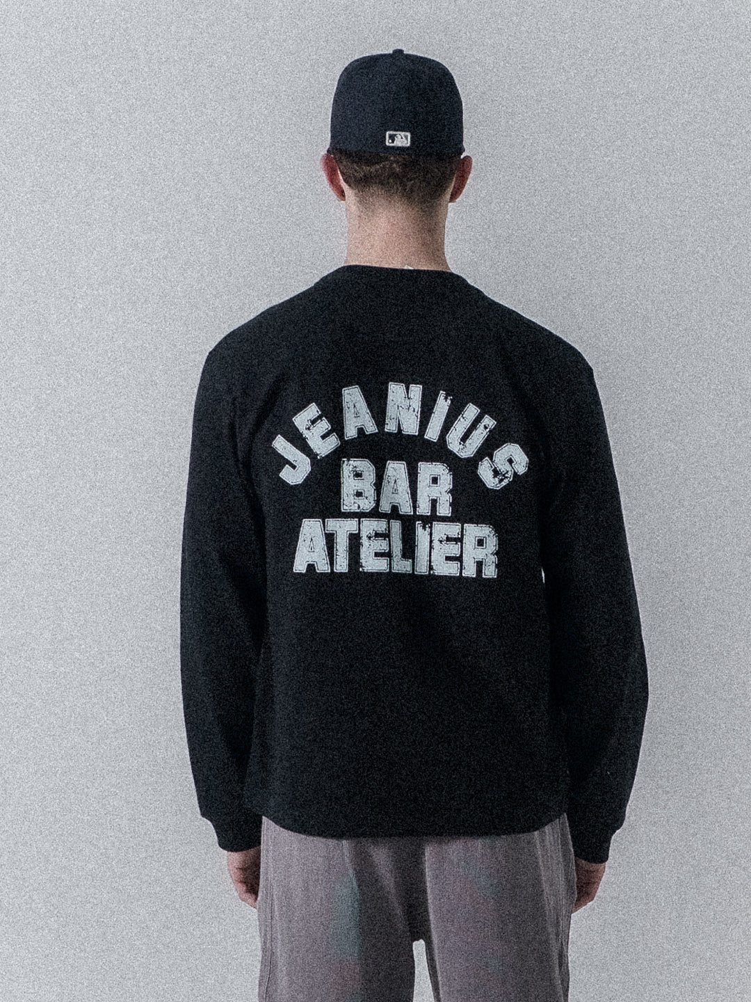 Varsity Long Sleeve Black & White