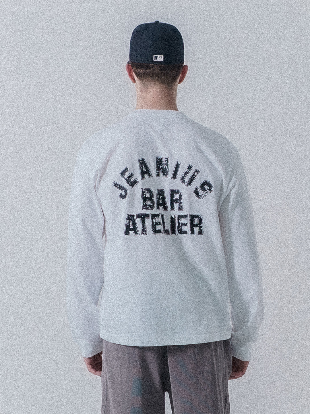 Varsity Long Sleeve White & Black