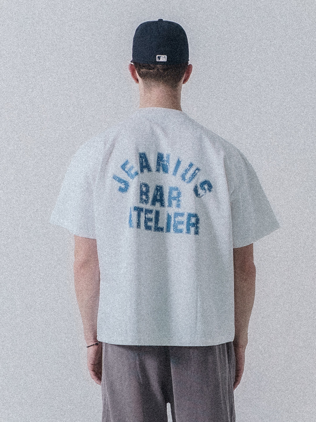 Varsity T- Shirt White & Blue