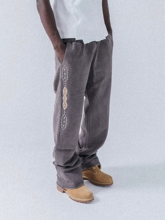 Western Stud Jogger Brown