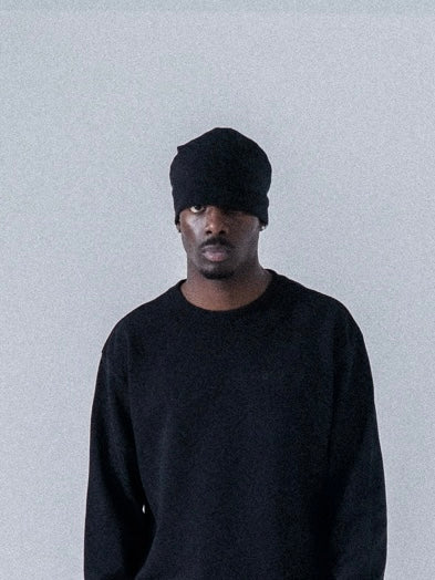 Waffle Beanie Black