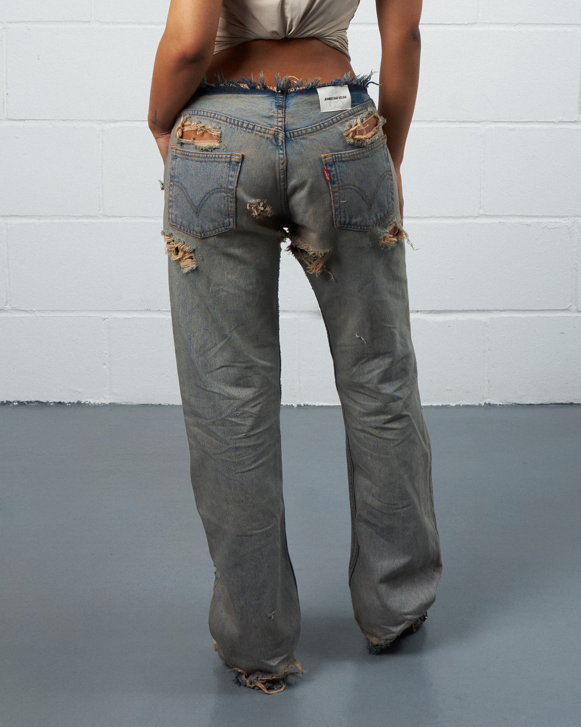 SANDWASH NO-WAIST TRASHER DENIM-thumbmail-3