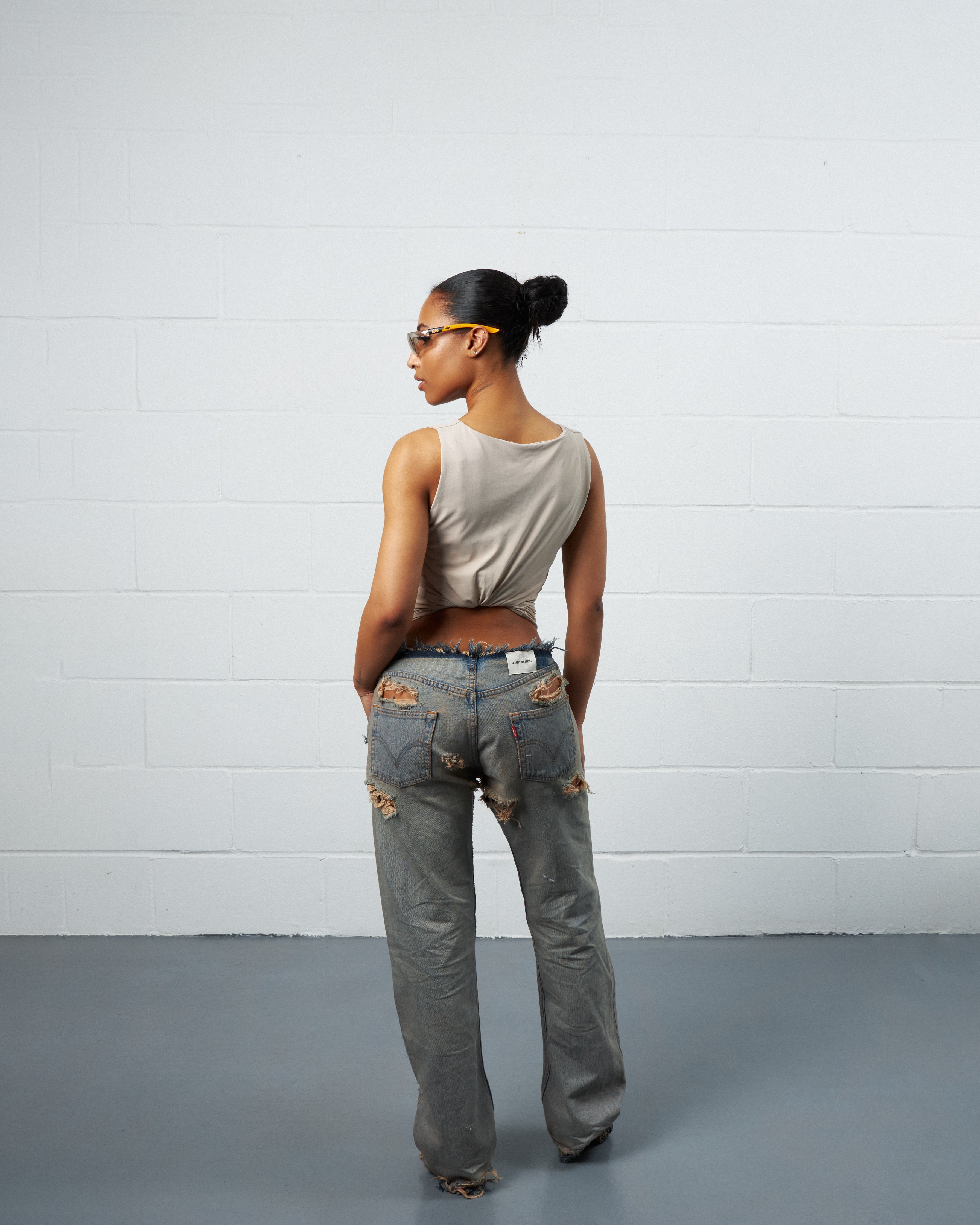 SANDWASH NO-WAIST TRASHER DENIM-thumbmail-2