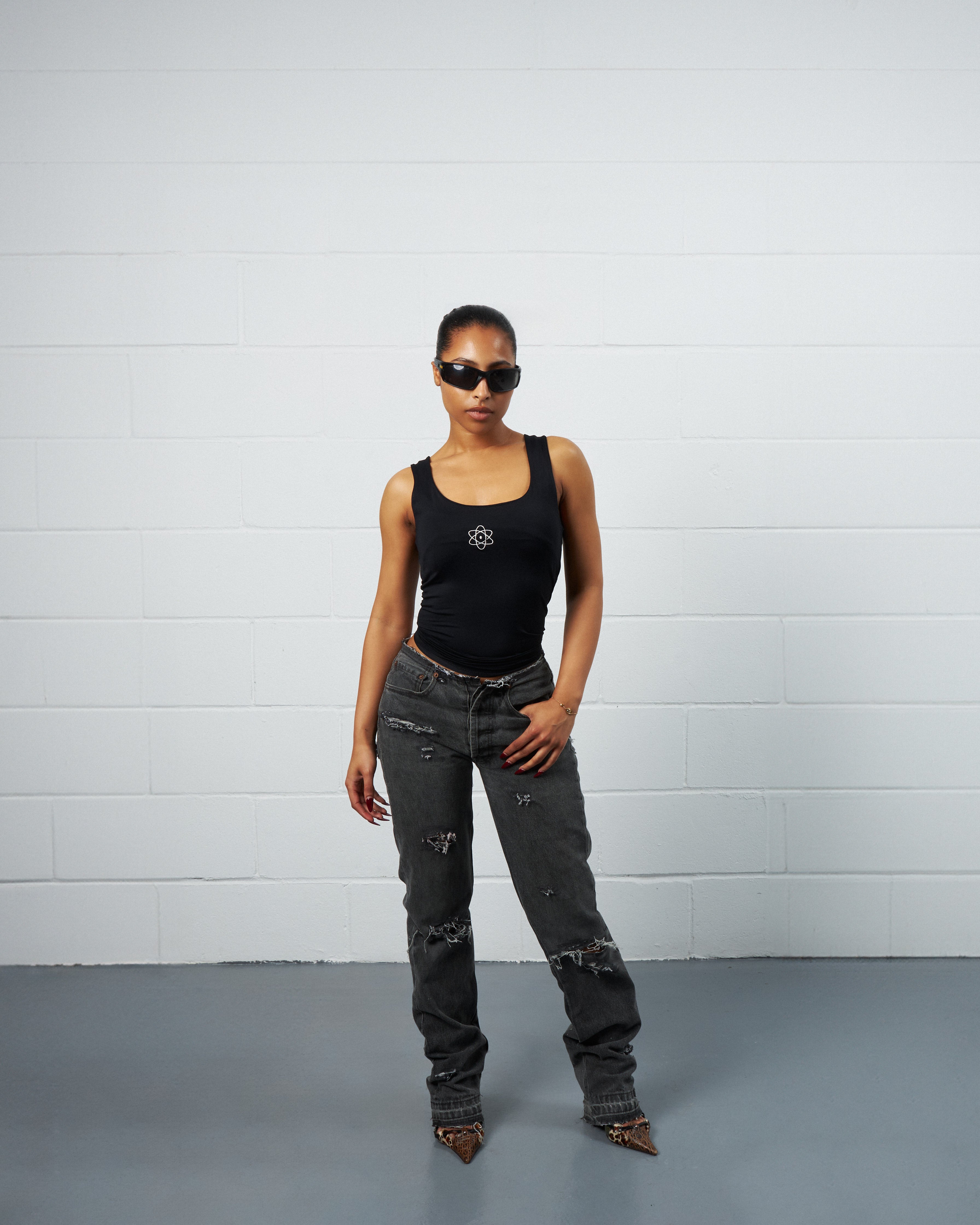 CHARCOAL NO-WAIST TRASHER DENIM-thumbmail-4