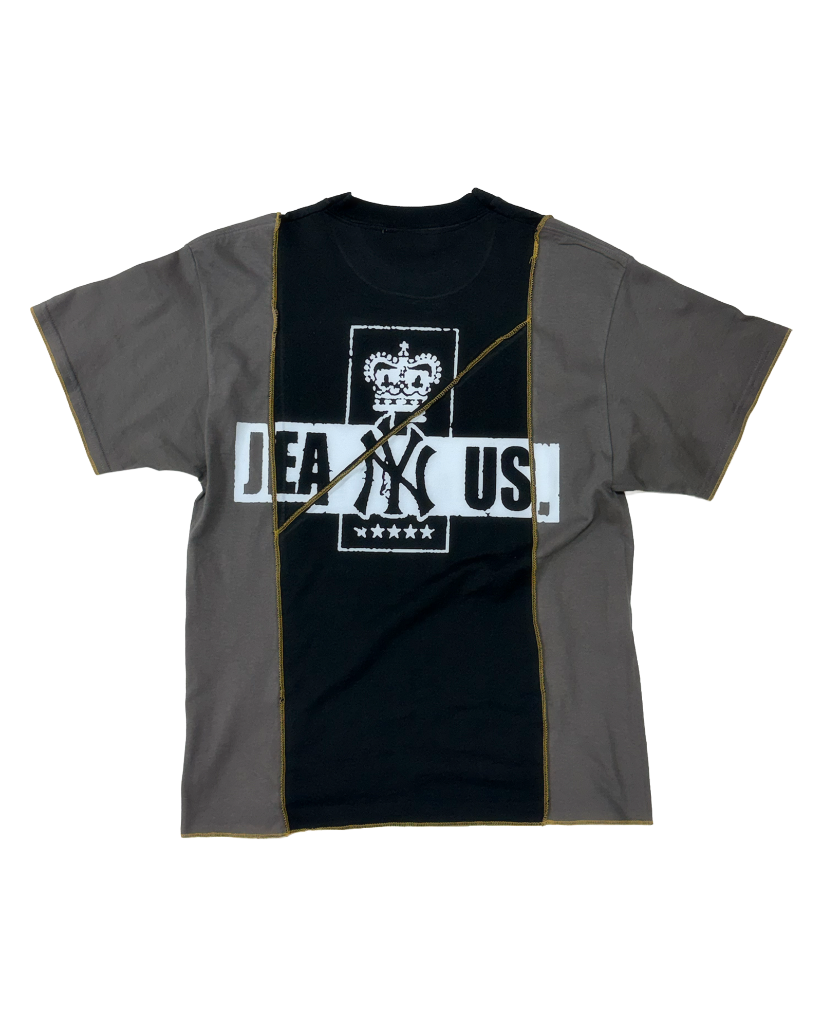 ONE OF ONE JBA GREY BLACK STRIP T-SHIRT