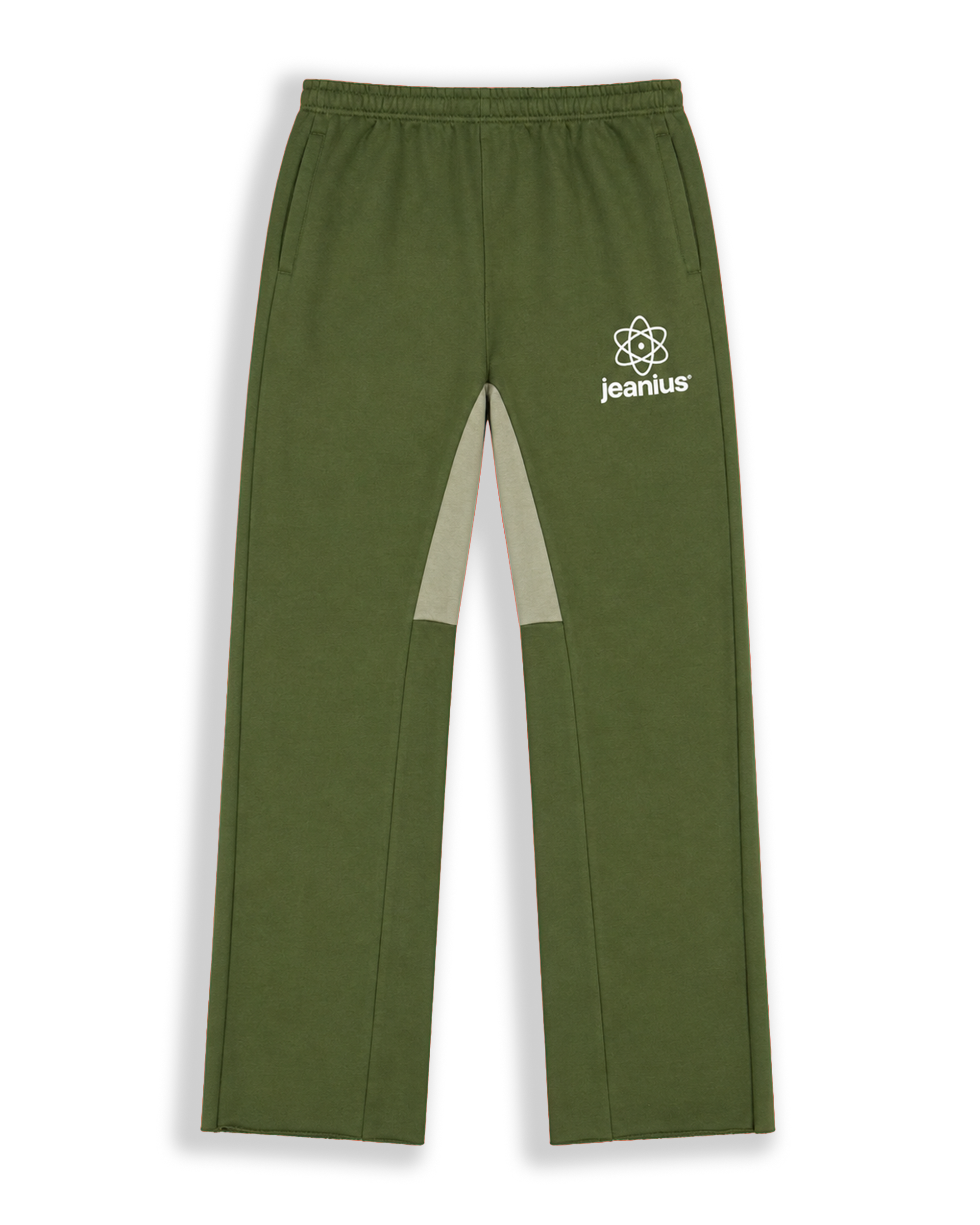 TEAM JEANIUS FLARE JOGGER KHAKI