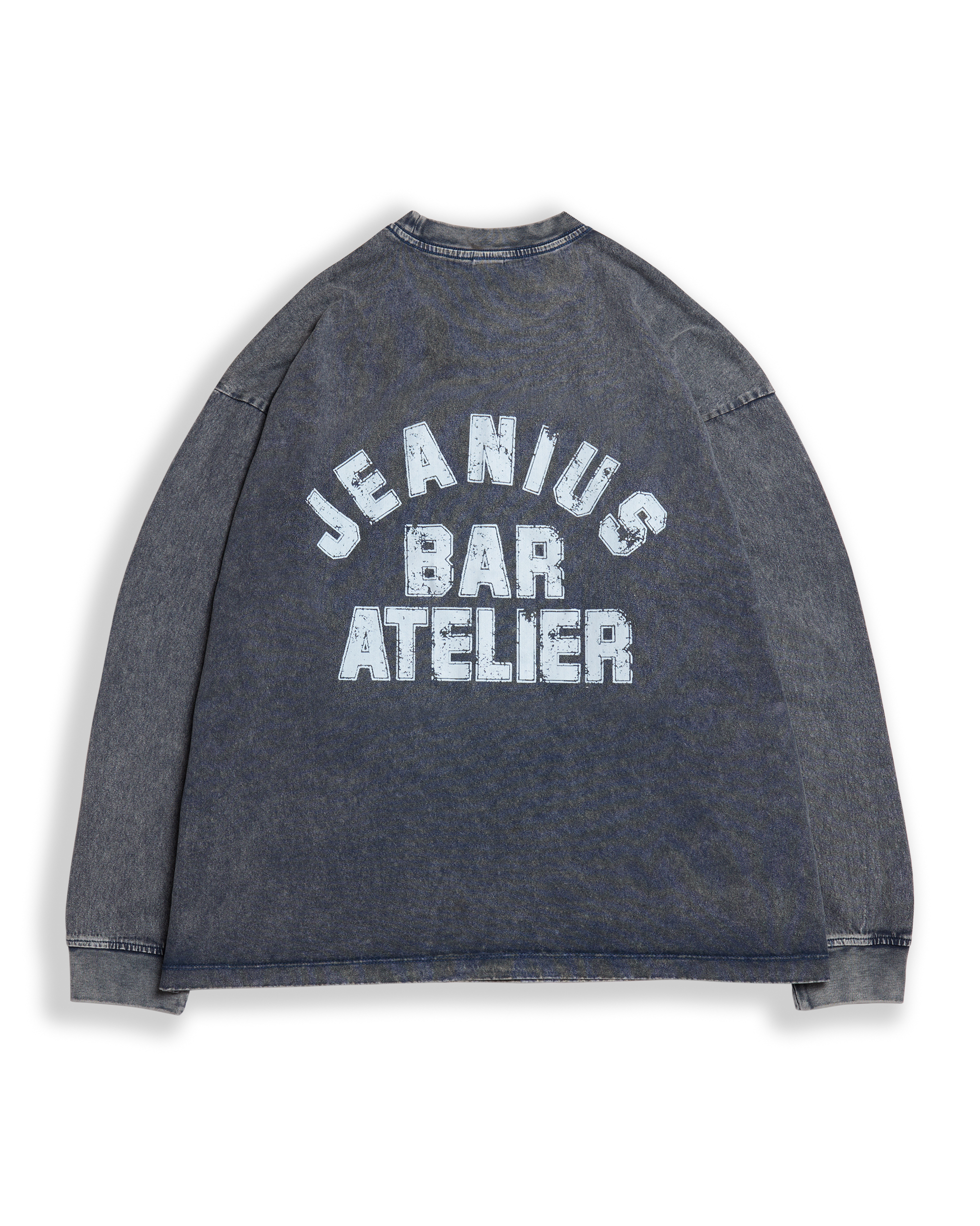 Vintage Varsity Grey & White Longsleeve-thumbmail-4
