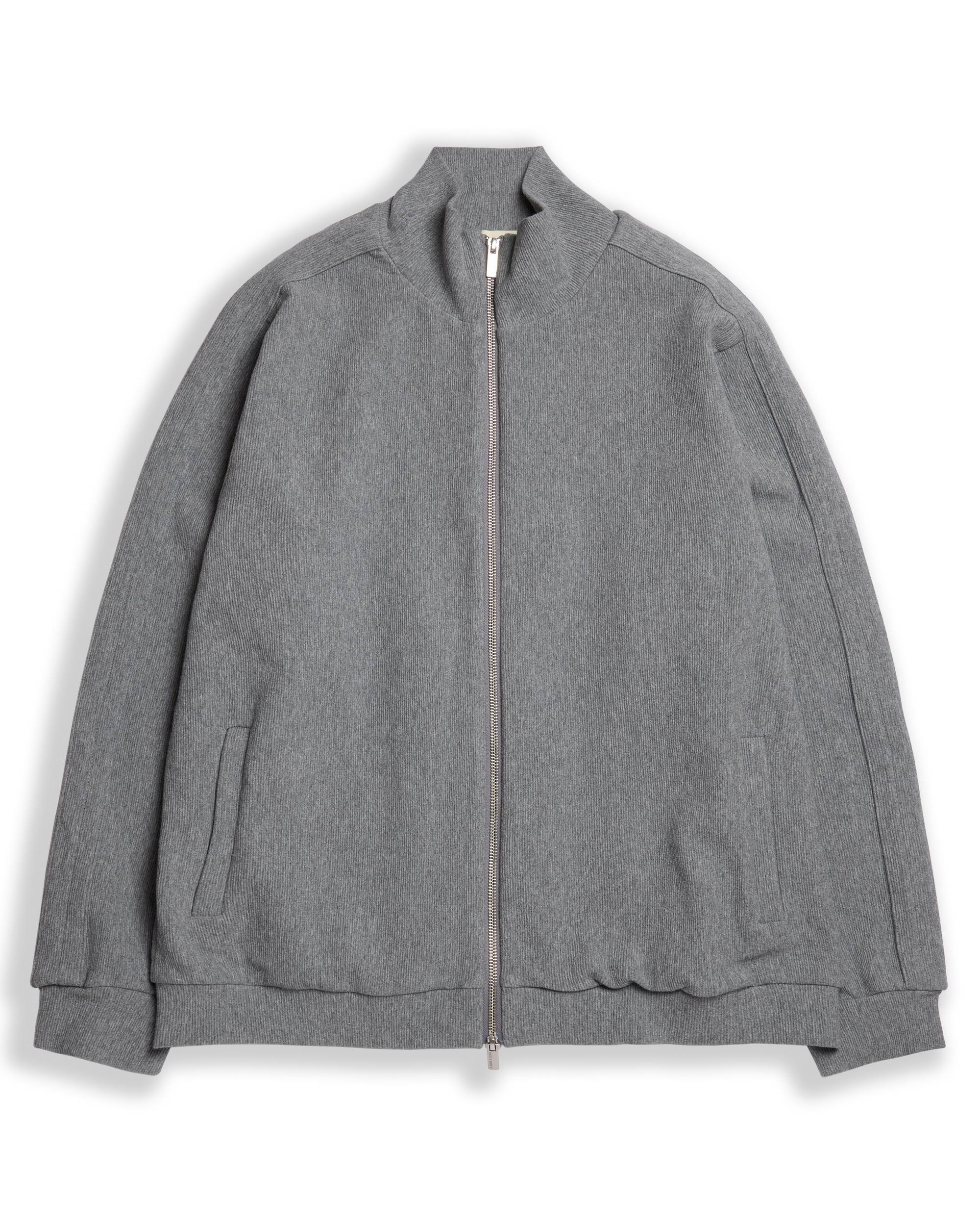 Ottoman Track Jacket Melange Grey-thumbmail-1