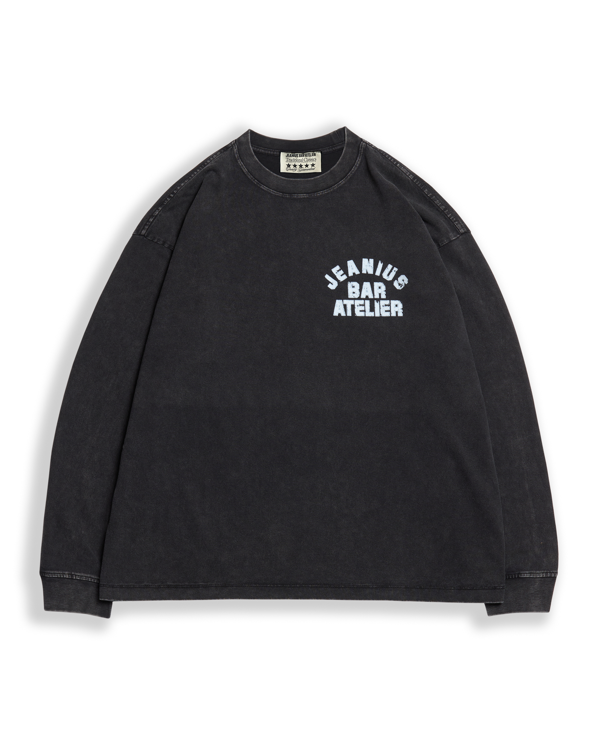 Vintage Varsity Black & White Longsleeve-thumbmail-1