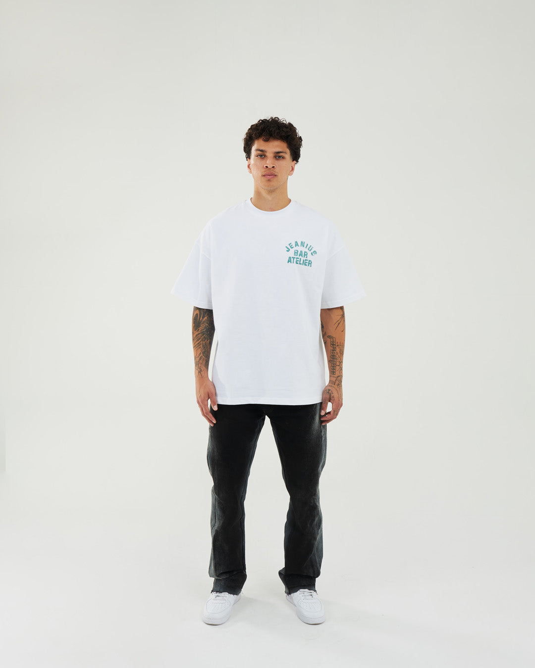 Varsity T-Shirt - White/ Emerald