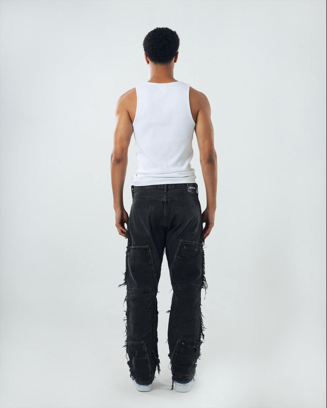 Charcoal Patchwork Denim (Easter Drop)