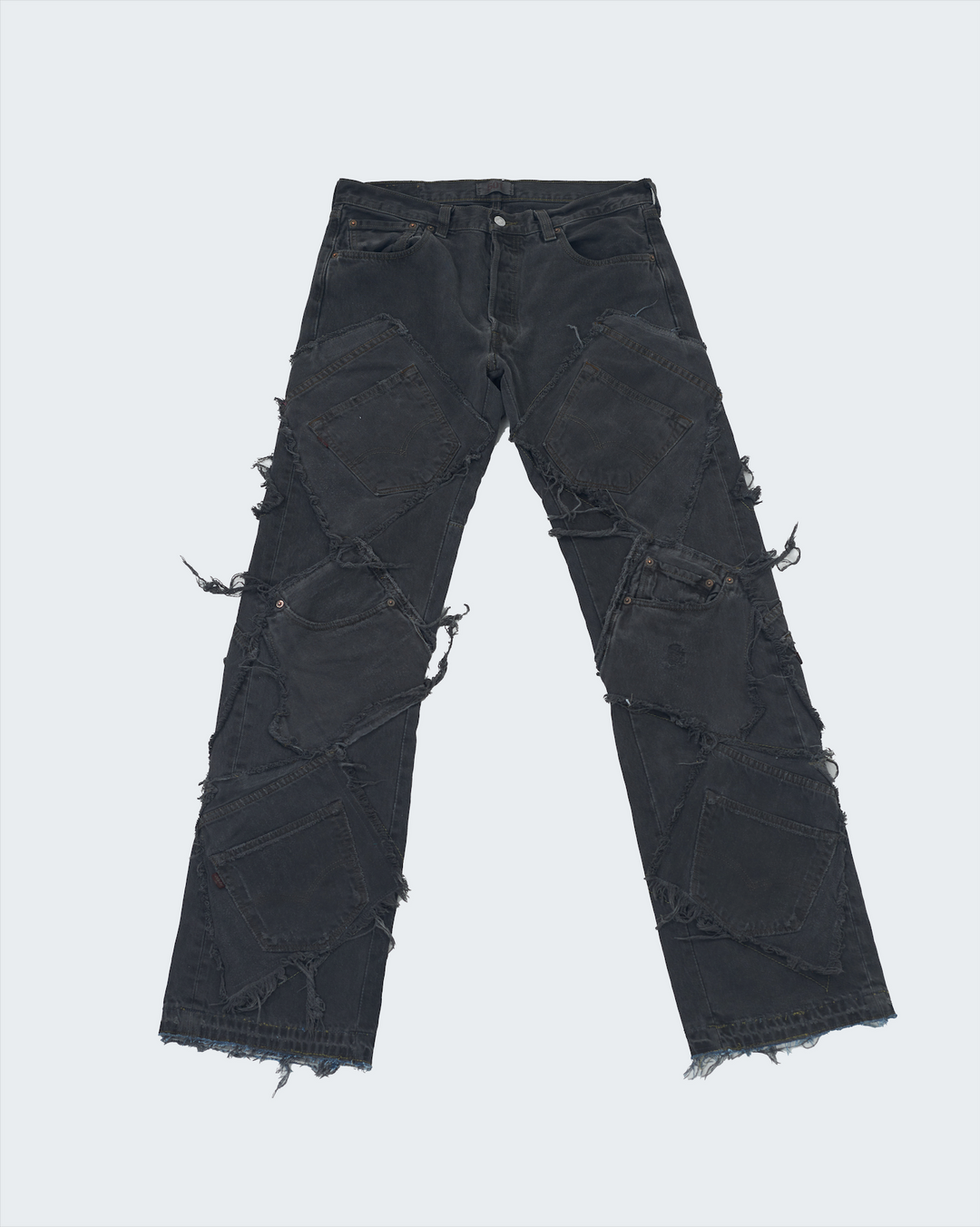 Charcoal Patchwork Denim (Easter Drop)