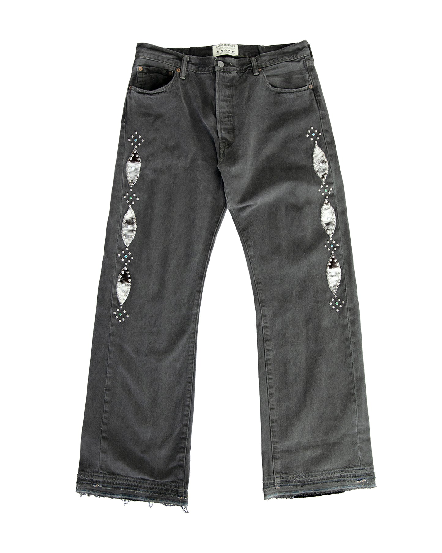 Western Stud Arch Denim California Charcoal