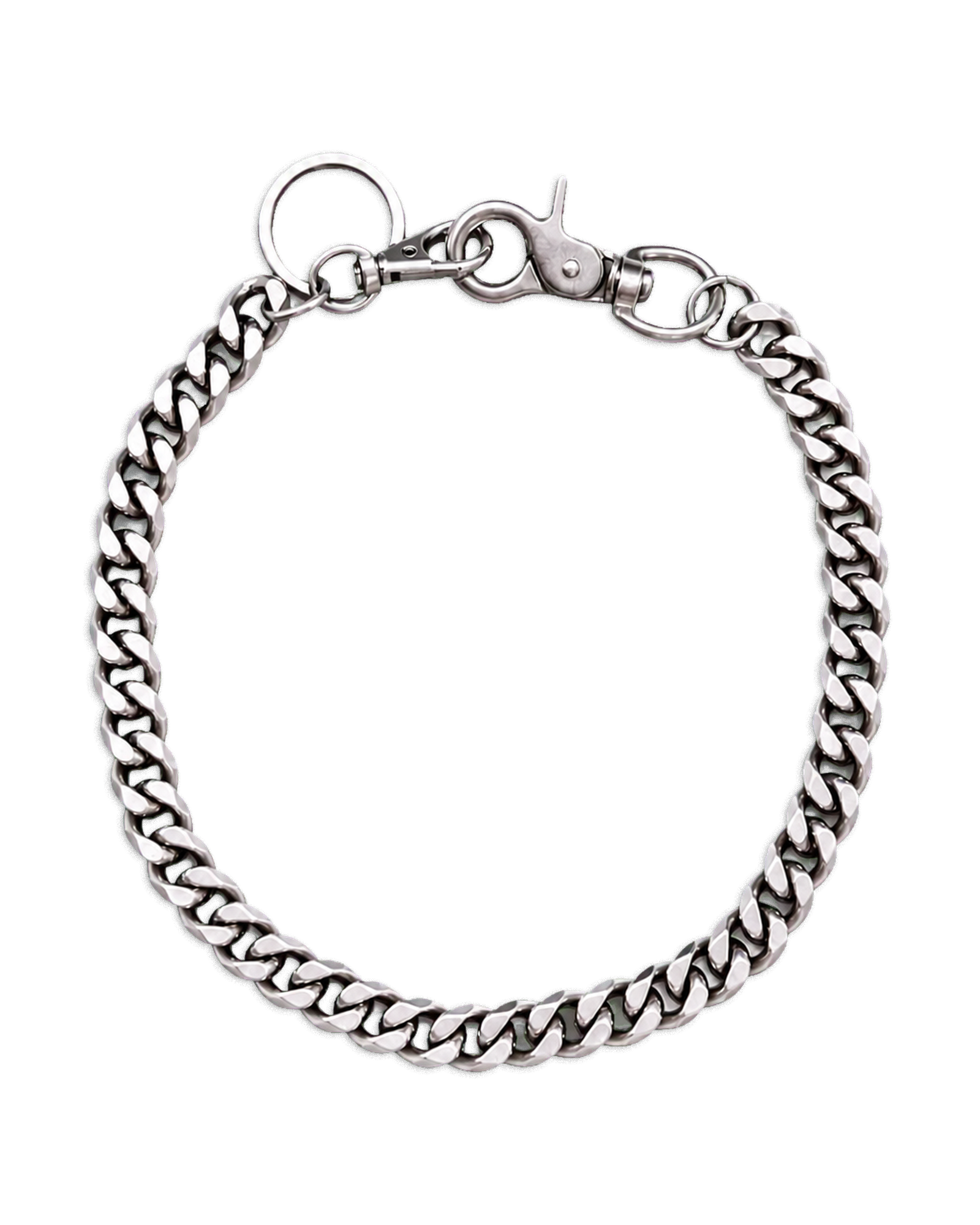 Heavy Curb Wallet Chain – Silver