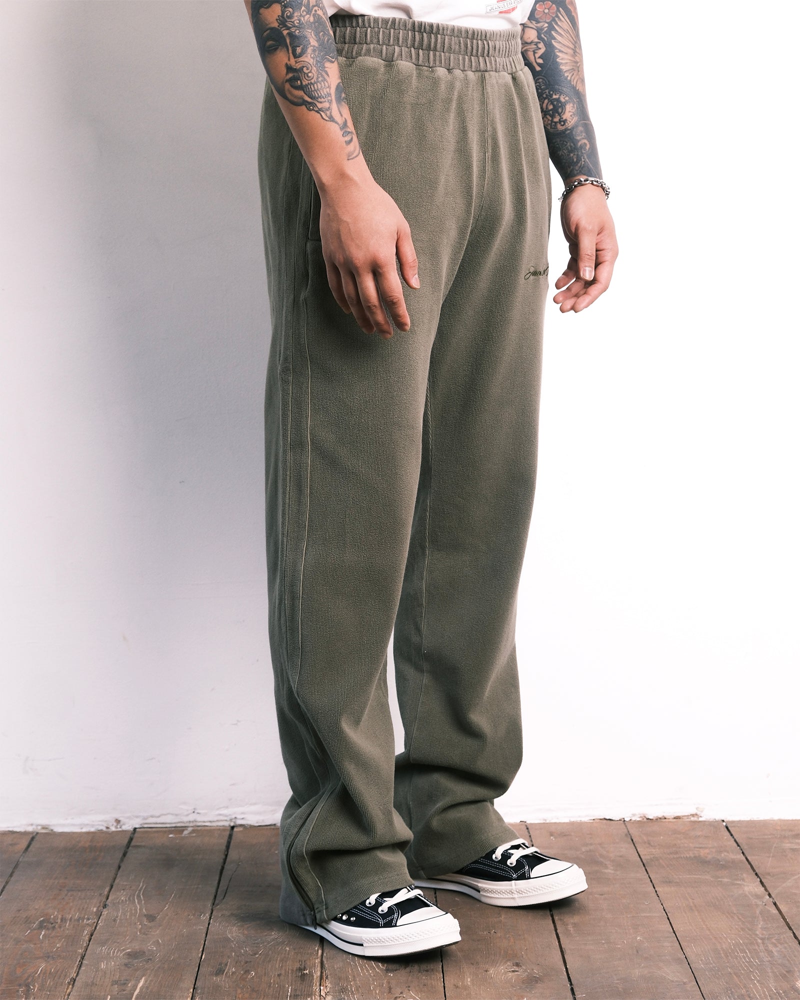 Ottoman Track Trouser Vintage Khaki-thumbmail-4