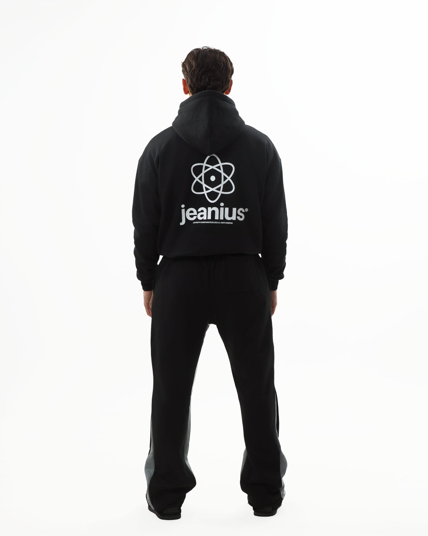 TEAM JEANIUS FLARE JOGGER BLACK