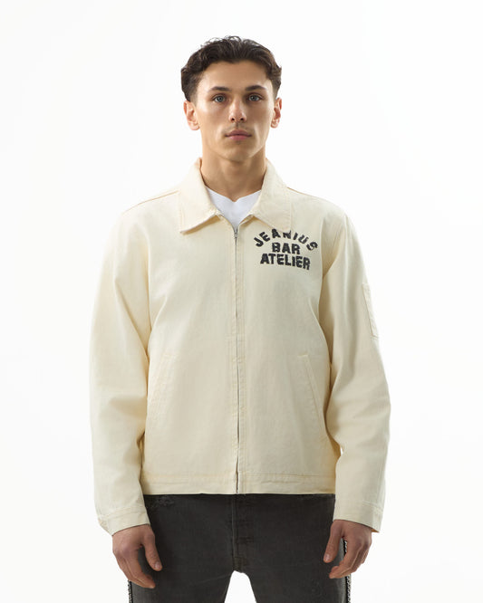 Varsity Jacket - Washed Cream