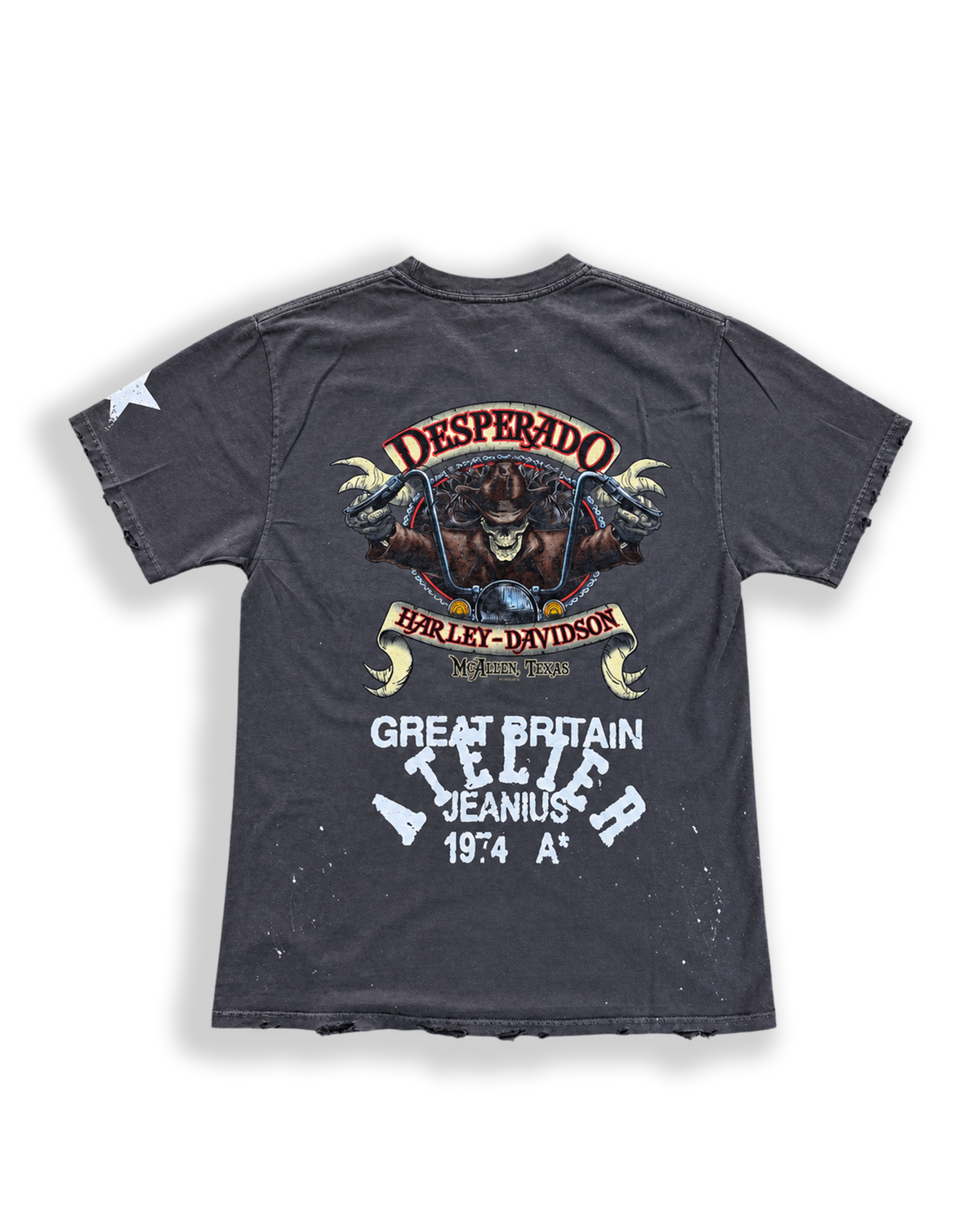 ONE OF ONE DESPERADO POCKET T-SHIRT - Charcoal back