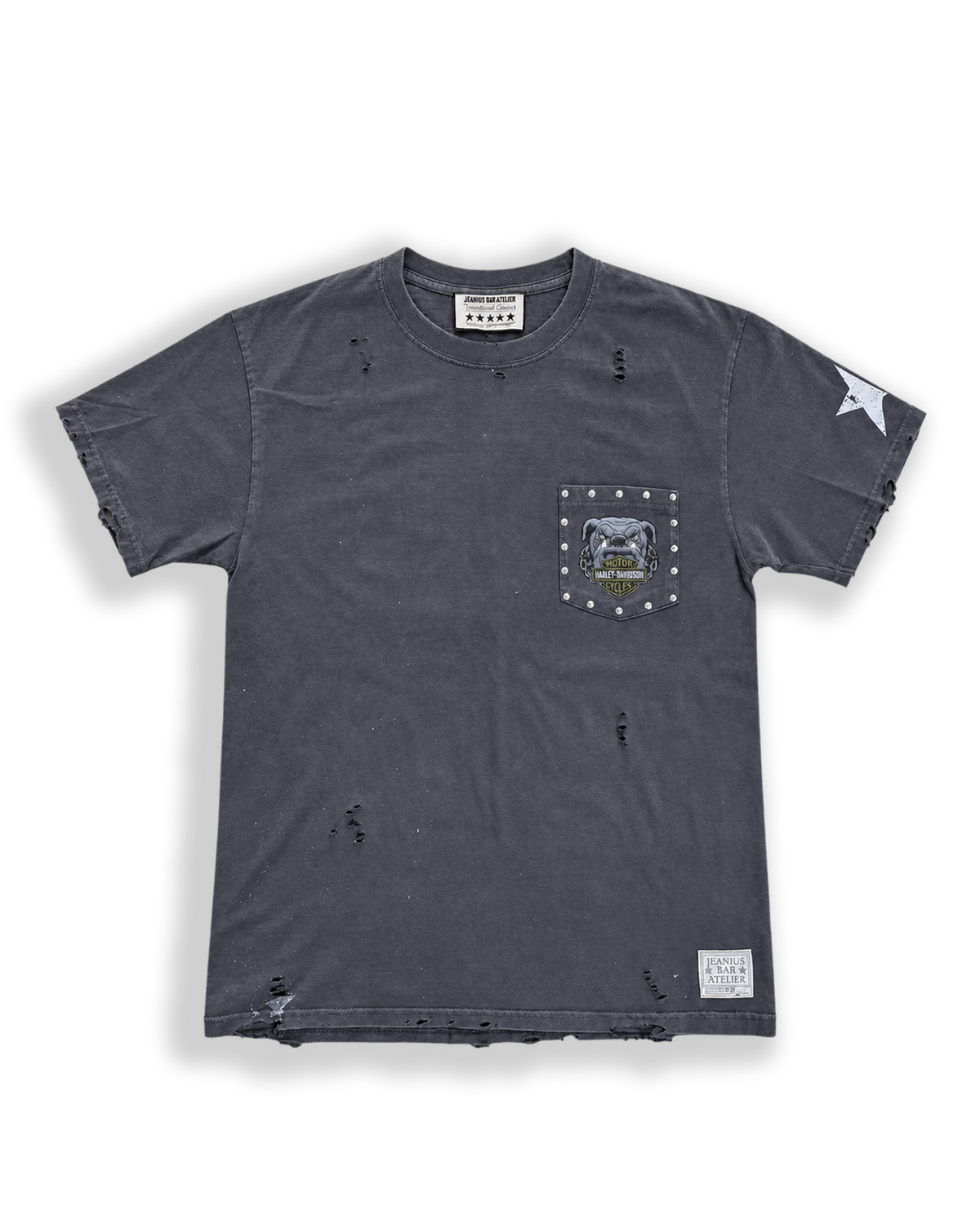 ONE OF ONE DESPERADO POCKET T-SHIRT - Charcoal front