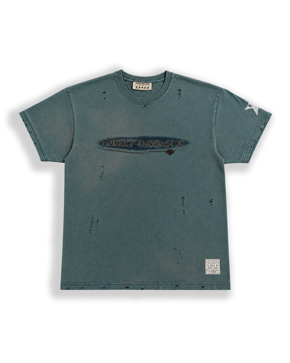 ONE OF ONE HARLEY DAVIDSON MADISON T-SHIRT - Washed Teal front