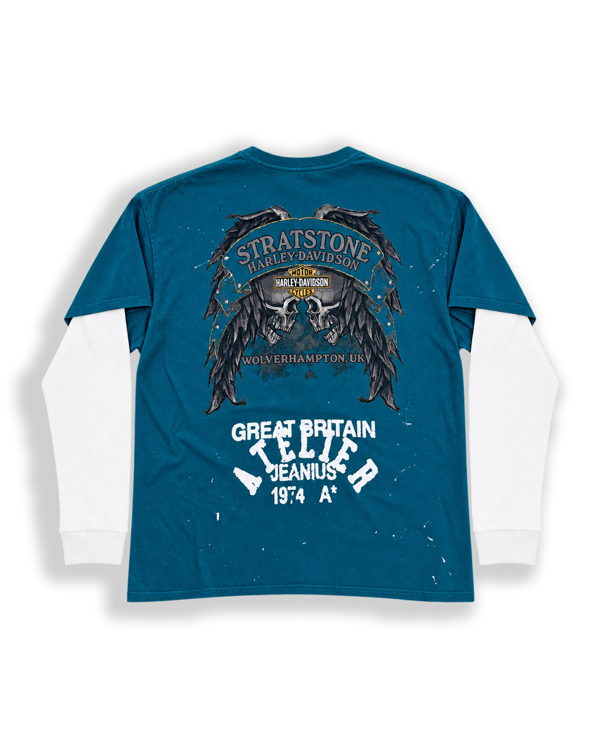 ONE OF ONE LEGENDS LAYERED LONGSLEEVE - Teal back