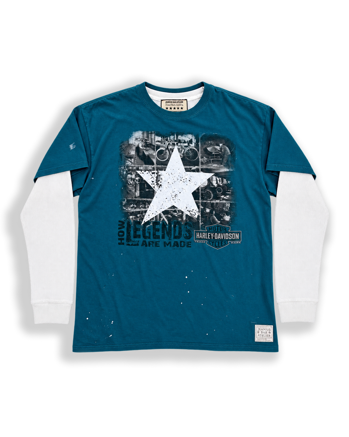 ONE OF ONE LEGENDS LAYERED LONGSLEEVE - Teal front